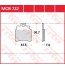 Klocki hamulcowe TRW MCB732SI