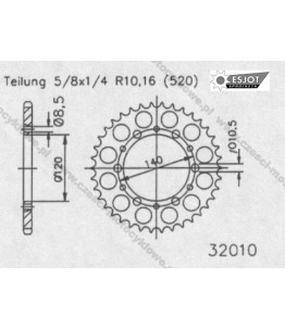 Zębatka tylna ESJOT