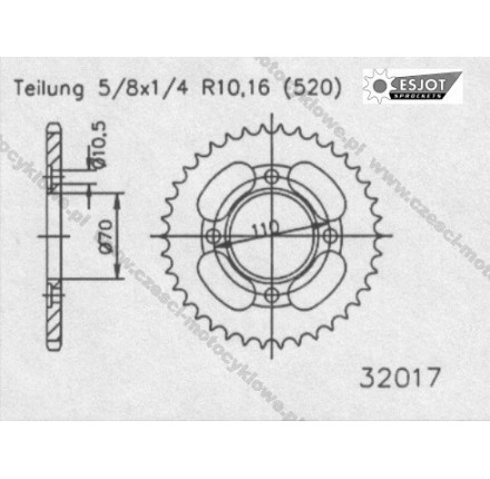 Zębatka tylna ESJOT