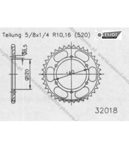 Zębatka tylna ESJOT