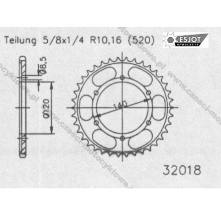 Zębatka tylna ESJOT