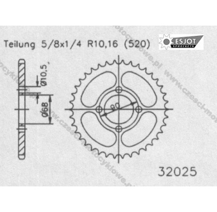 Zębatka tylna ESJOT