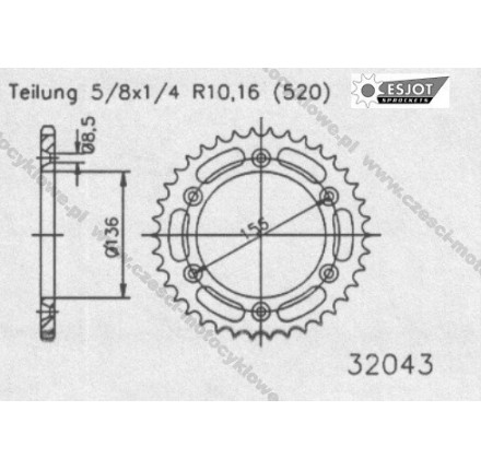 Zębatka tylna ESJOT