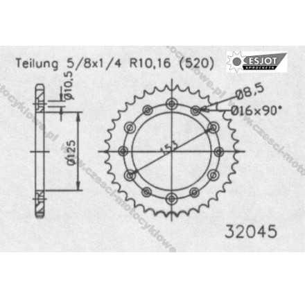 Zębatka tylna ESJOT