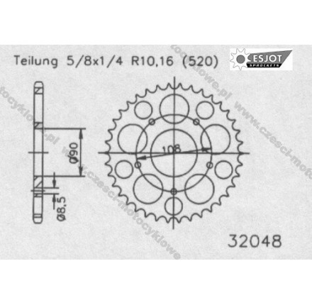Zębatka tylna ESJOT