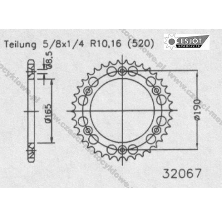 Zębatka tylna ESJOT