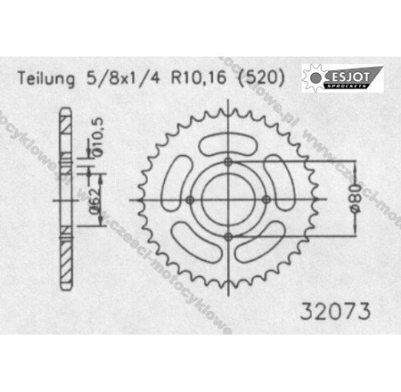 Zębatka tylna ESJOT