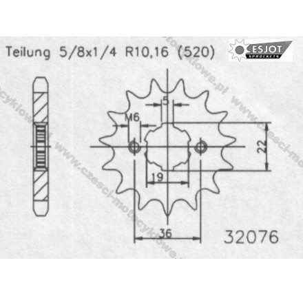 Zębatka przednia ESJOT