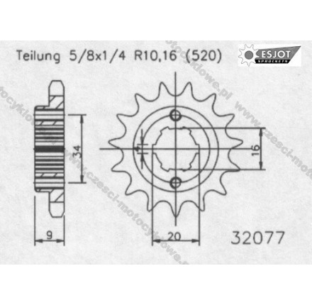 Zębatka przednia ESJOT