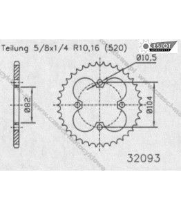 Zębatka tylna ESJOT