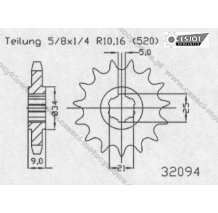 Zębatka przednia ESJOT