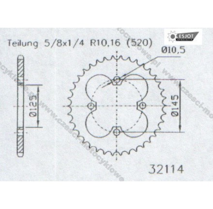 Zębatka tylna ESJOT