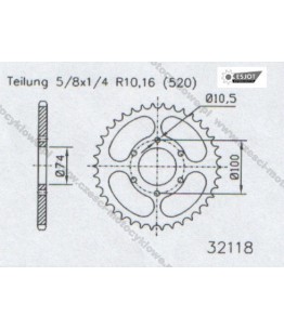 Zębatka tylna ESJOT