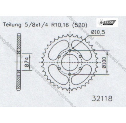 Zębatka tylna ESJOT