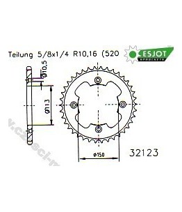 Zębatka tylna ESJOT