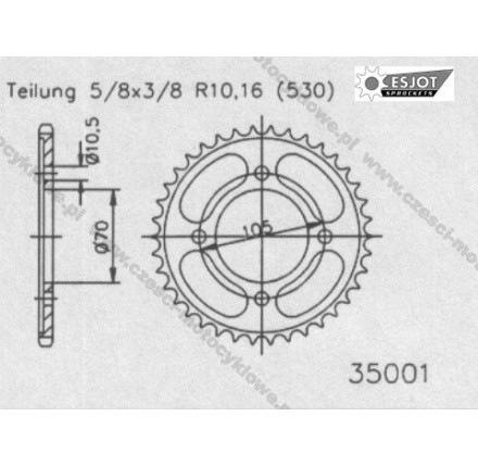 Zębatka tylna ESJOT