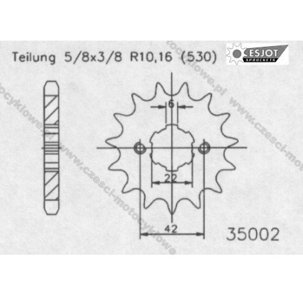 Zębatka przednia ESJOT