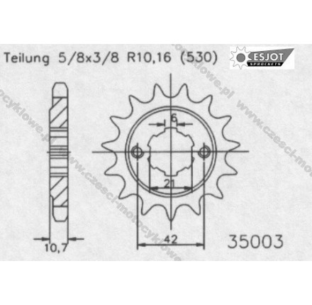 Zębatka przednia ESJOT