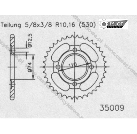 Zębatka tylna ESJOT