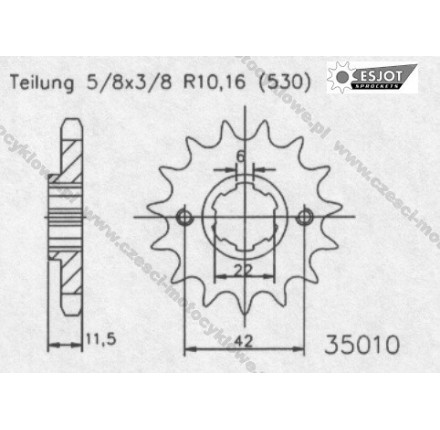Zębatka przednia ESJOT