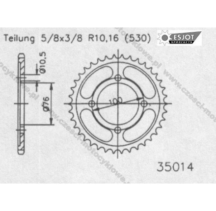 Zębatka tylna ESJOT
