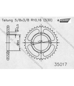Zębatka tylna ESJOT