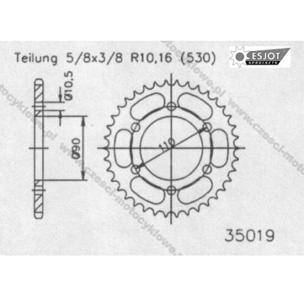 Zębatka tylna ESJOT