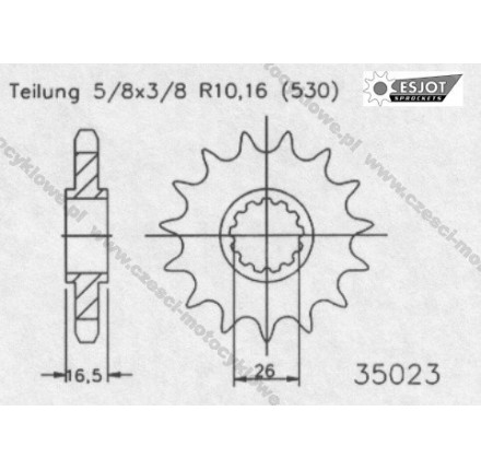 Zębatka przednia ESJOT