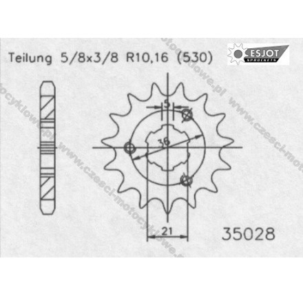 Zębatka przednia ESJOT