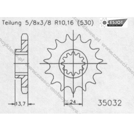 Zębatka przednia ESJOT