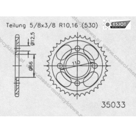 Zębatka tylna ESJOT
