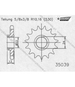 Zębatka przednia ESJOT